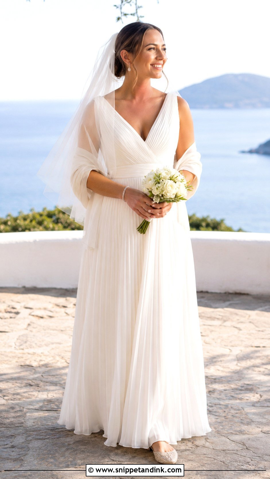 White Maxi Dress Wedding Outfit - Snippet and Ink - 20 Budget Wedding Dress Ideas