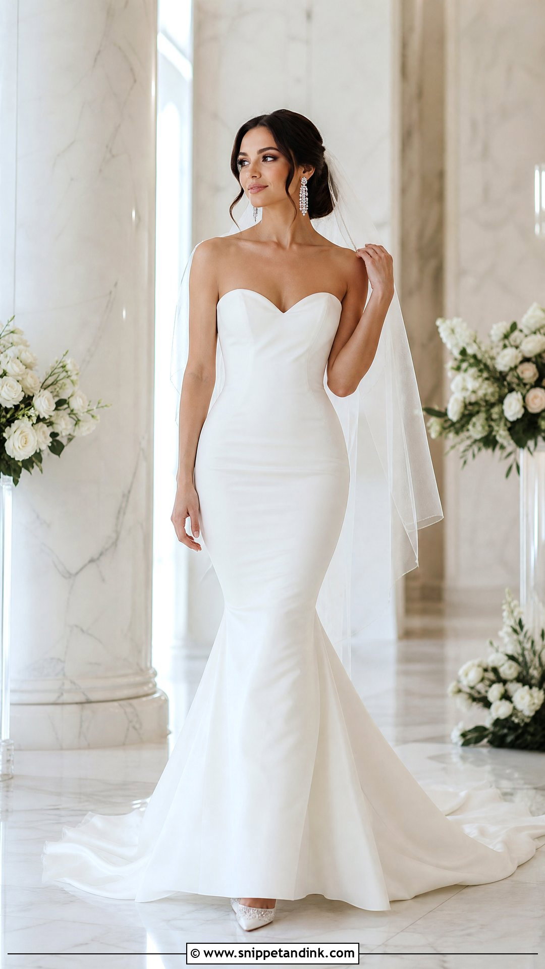 White Mermaid Bridal Dress - Snippet and Ink - 25 White Bridal Dress Ideas