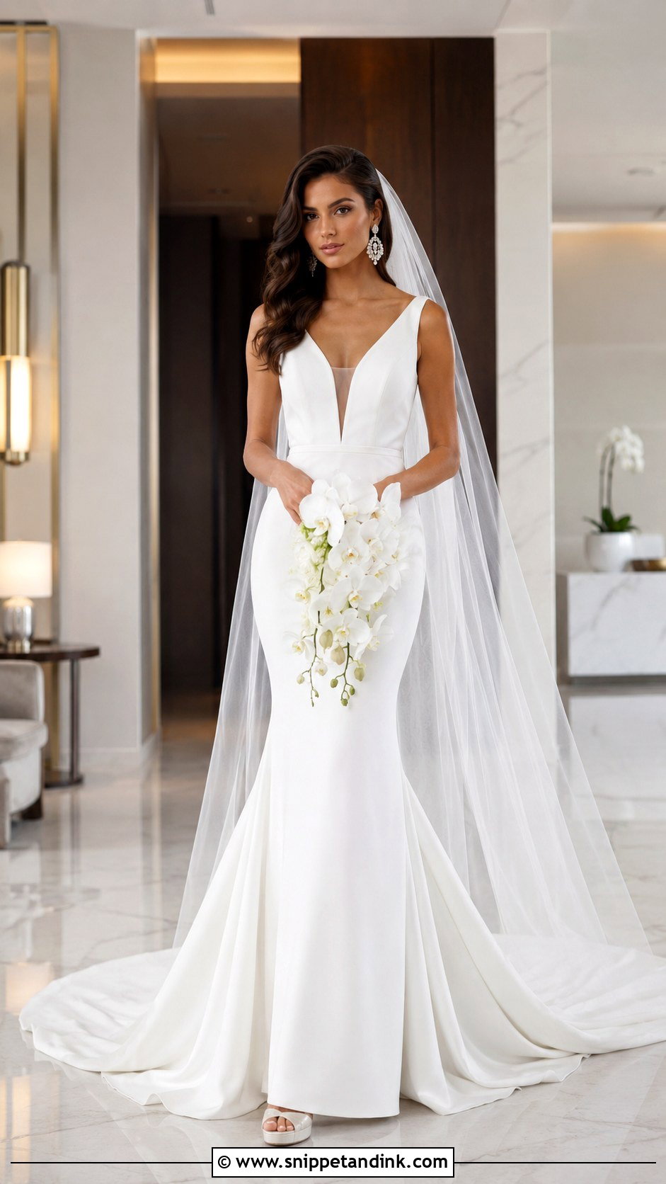 White Mermaid Bridal Gown - Snippet and Ink - 20 Bride White Gown Ideas