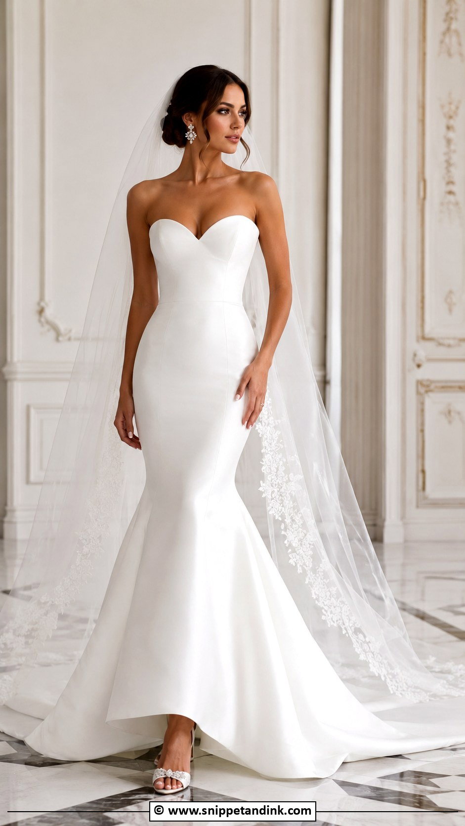 White Mermaid Wedding Dress - Snippet and Ink - 35 White Wedding Dresses