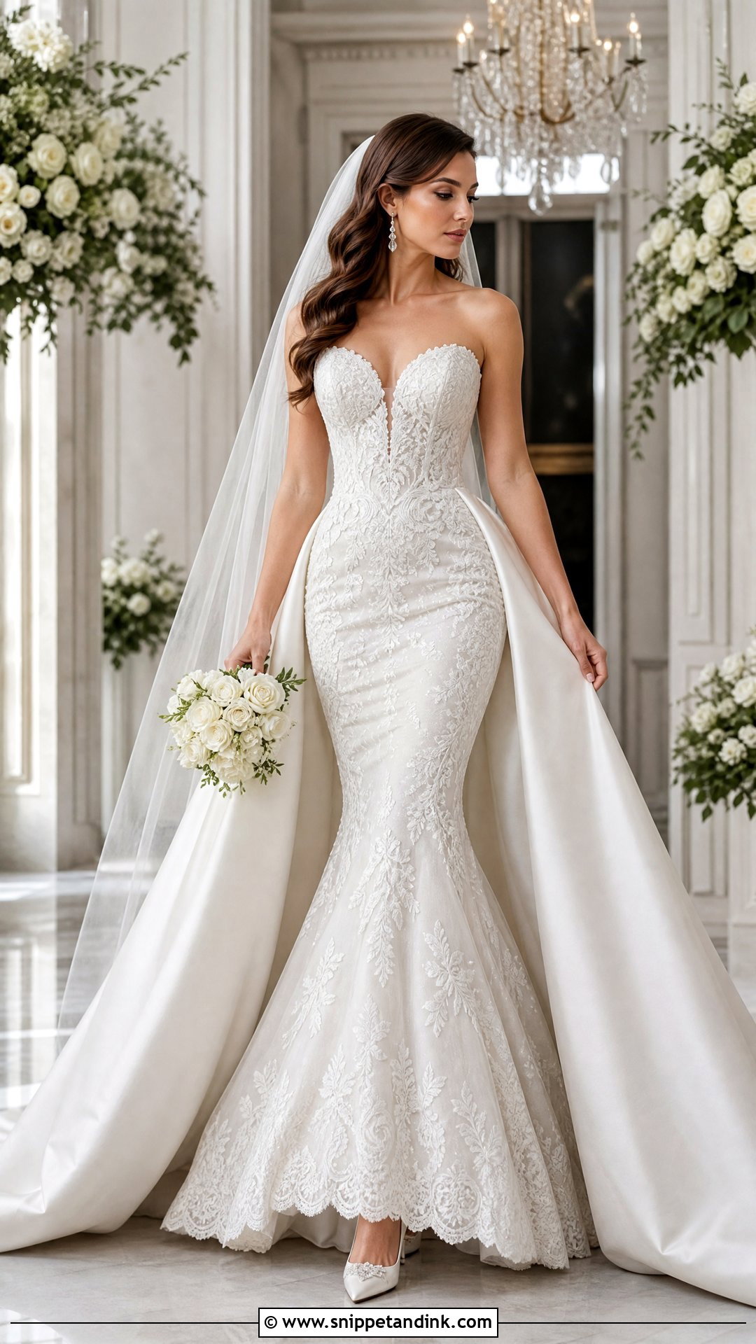 White Mermaid Wedding Dress - Snippet and Ink - 20 White Dresses for Wedding