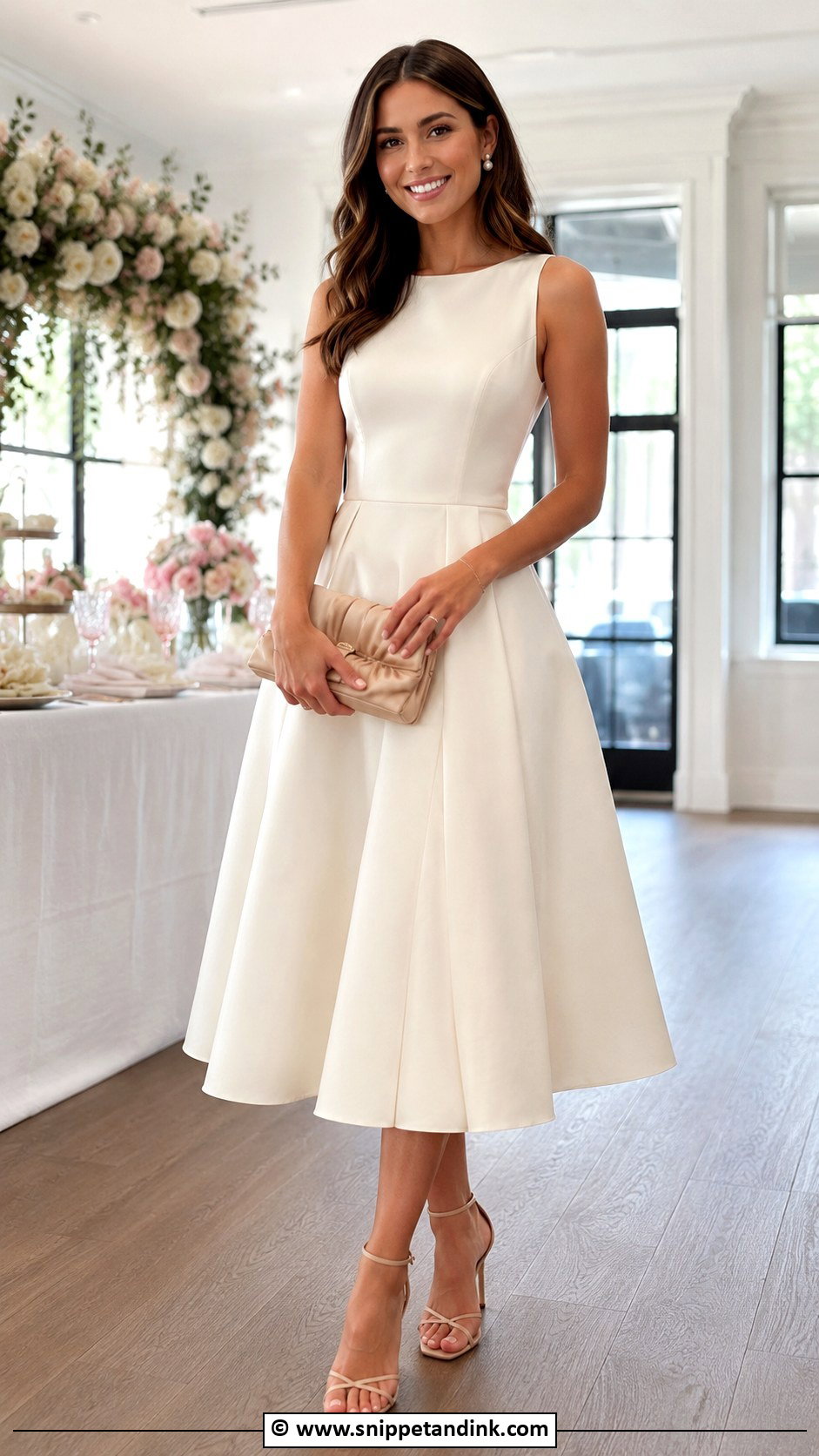 White Midi Bride To Be Dress - Snippet and Ink - 30 Bride to Be Dress Ideas for Friends