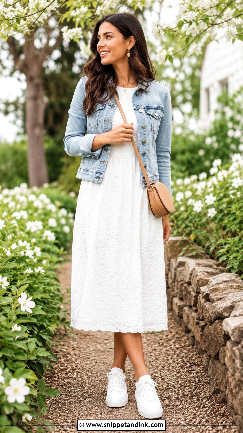 White Midi Dress Proposal Outfit - Snippet and Ink - 20 Casual Proposal Outfit Ideas