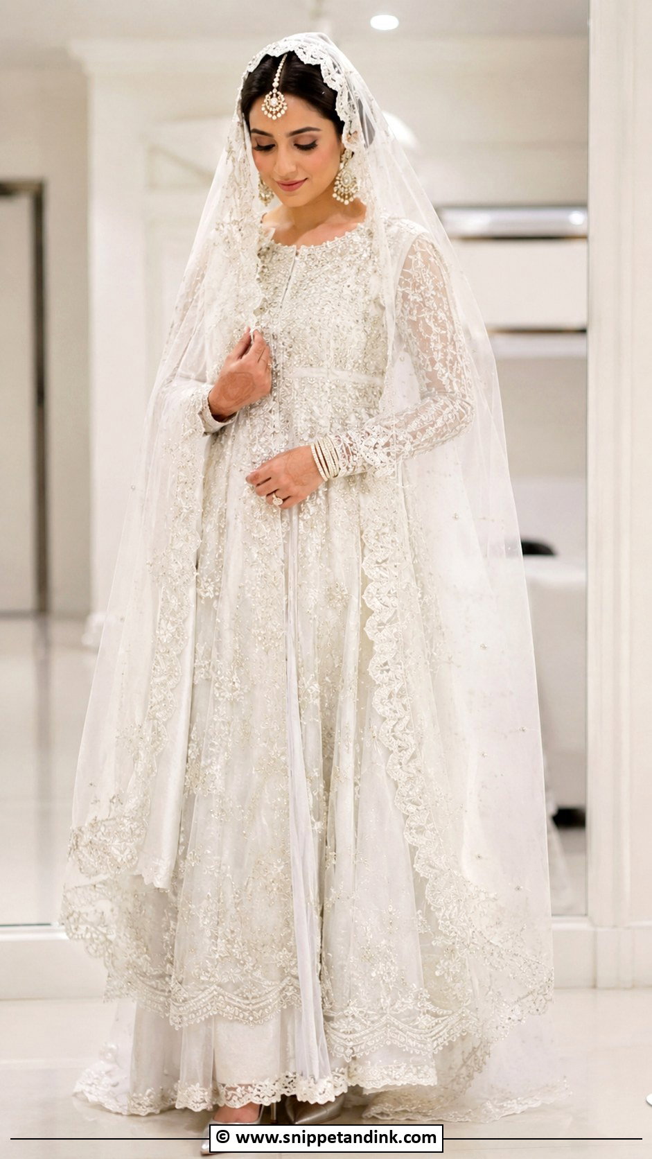 White Nikah Pakistani Bridal Dress - Snippet and Ink - 35 Pakistani Bridal Wear Ideas