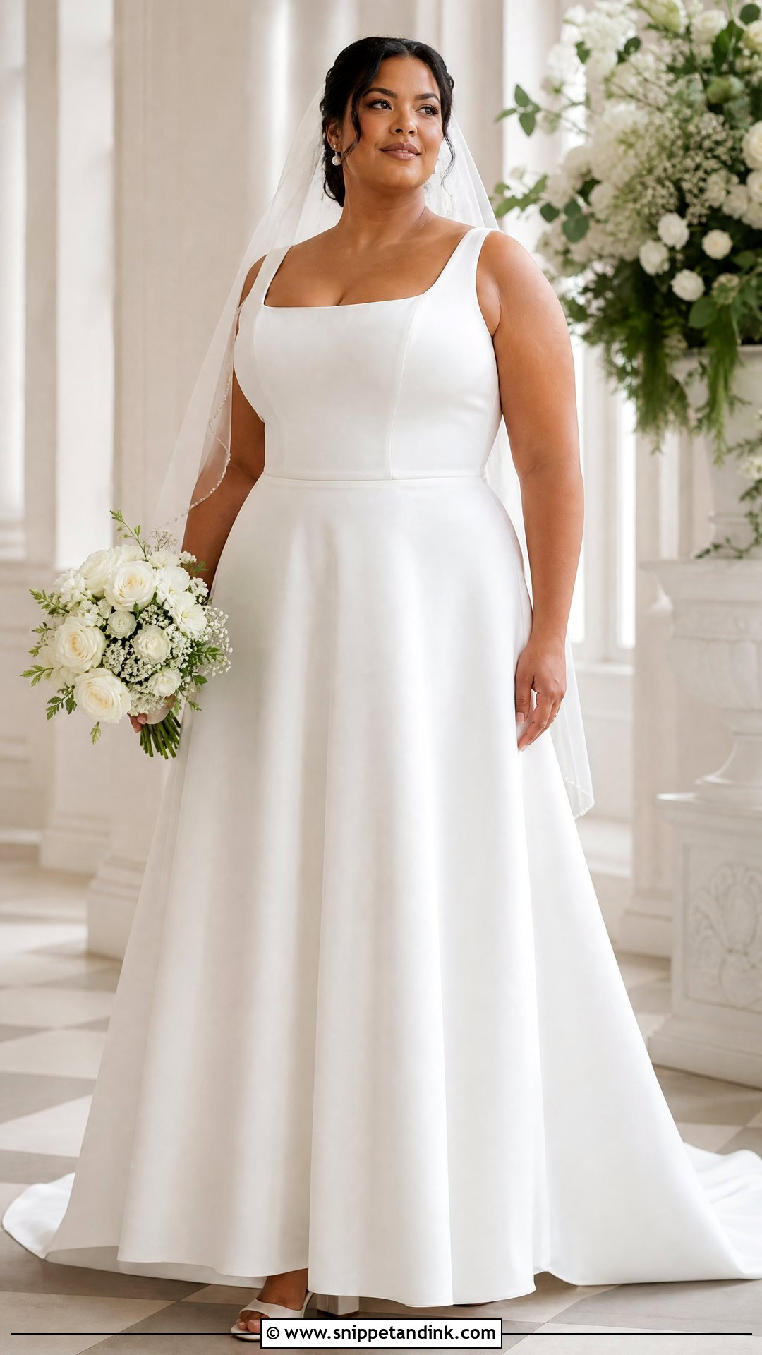 White Plus Size Wedding Dress - Snippet and Ink - 20 White Dresses for Wedding