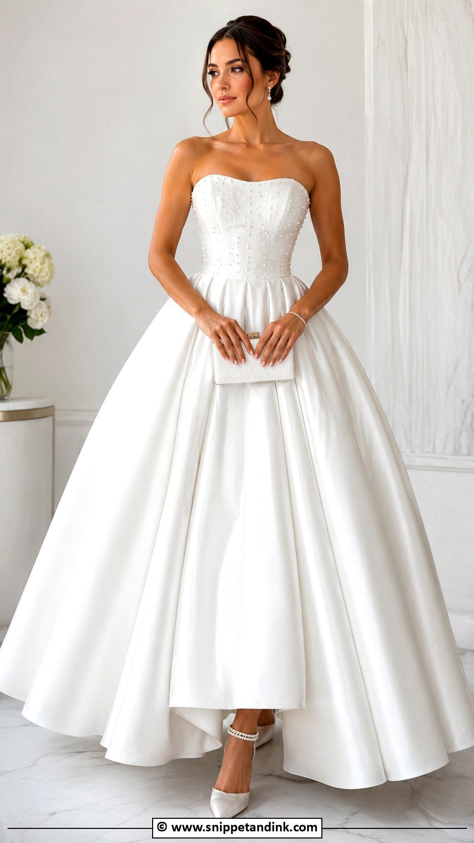 White Princess Ball Gown - Snippet and Ink - 35 Princess Gown Ideas