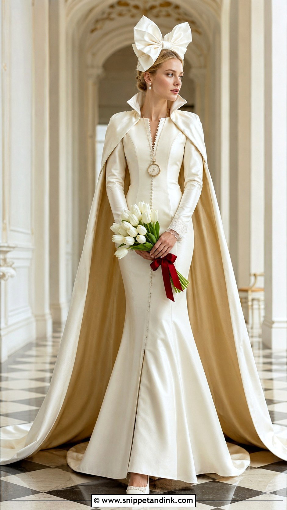 White Rabbit Alice in Wonderland Wedding Dress - Snippet and Ink - 20 Alice in Wonderland Wedding Dress Ideas
