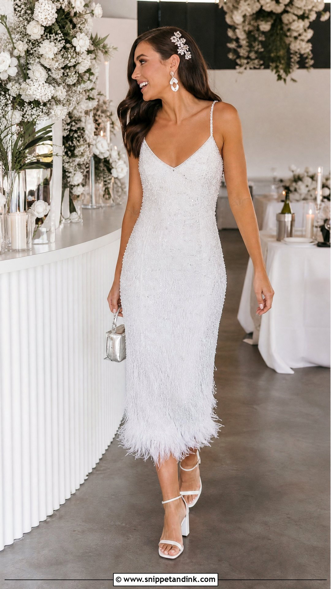 White Reception Wedding Dress - Snippet and Ink - 20 White Dresses for Wedding