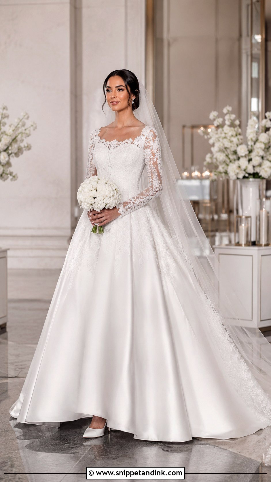 White Sajna Bridal Gown - Snippet and Ink - 20 Sajna Bridal Wear Designer Ideas