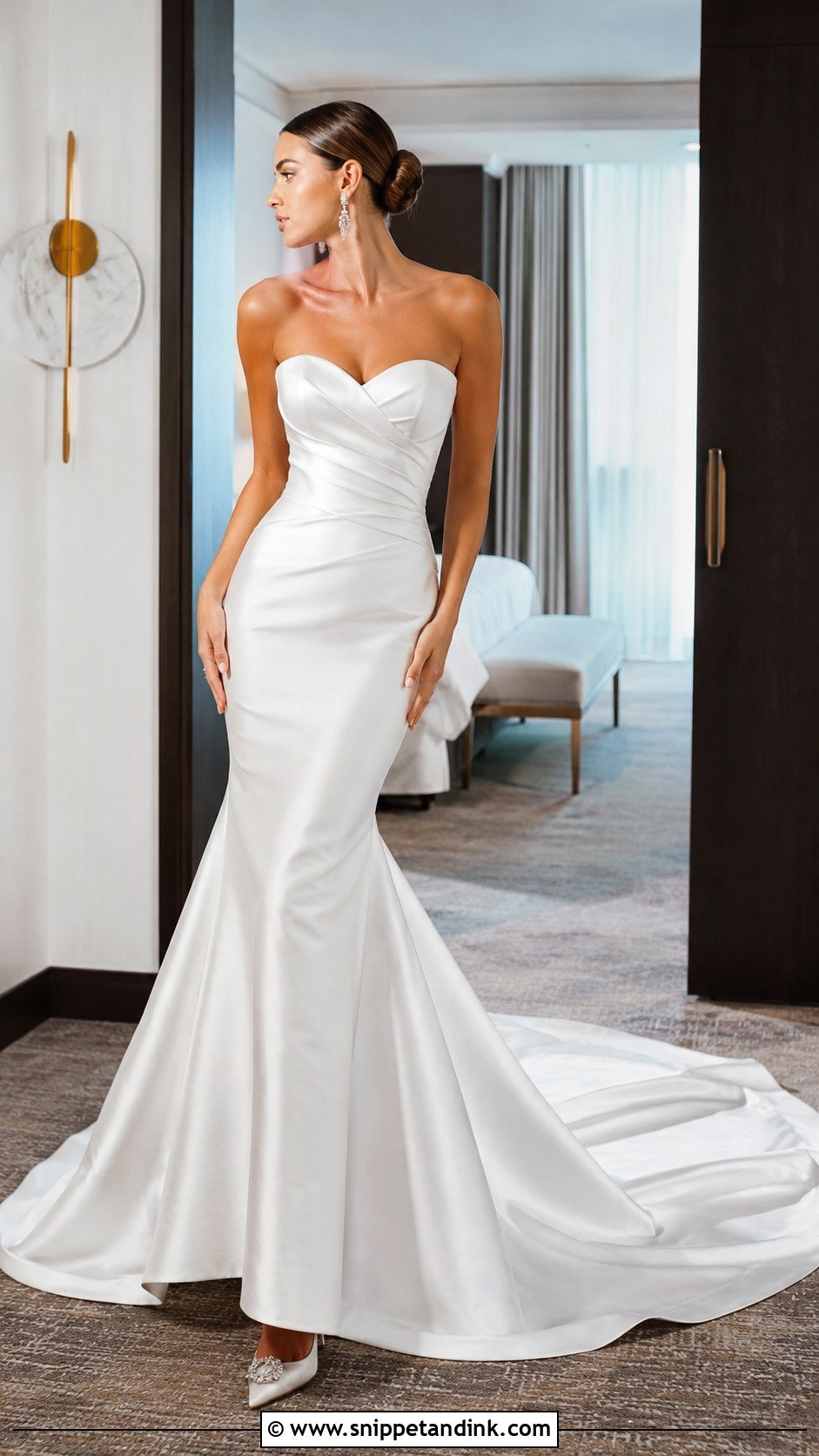 White Satin Mermaid Wedding Dress - Snippet and Ink - 25 White Satin Wedding Dress Ideas