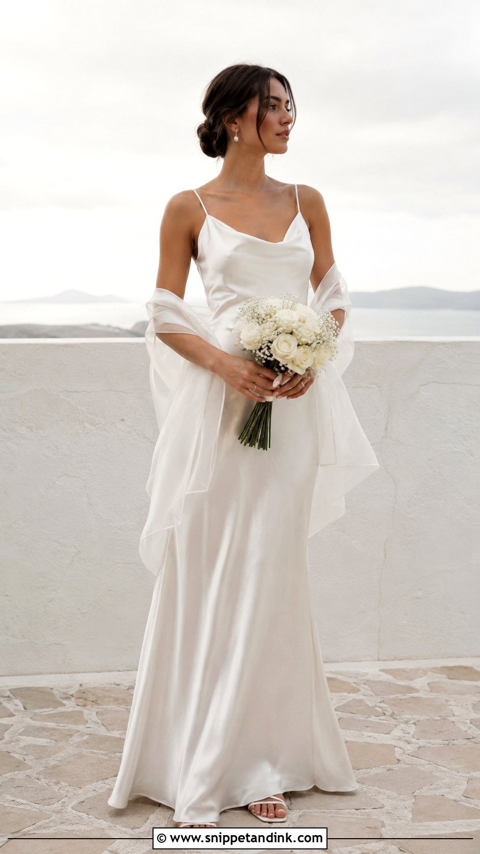 White Satin Slip Wedding Dress - Snippet and Ink - 25 White Satin Wedding Dress Ideas