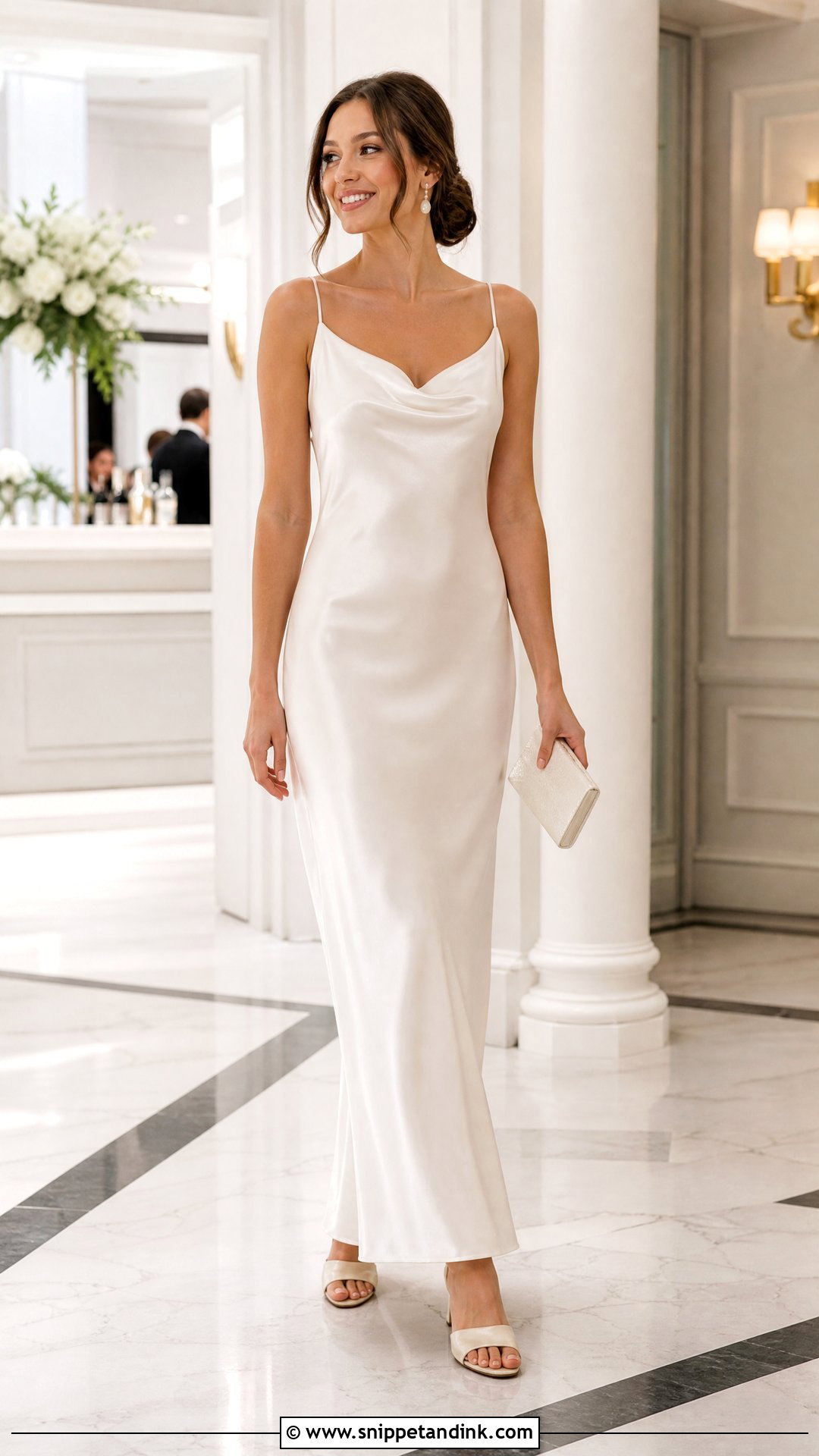 White Satin Slip Wedding Night Dress - Snippet and Ink - 20 Wedding Night Dress Brides Ideas
