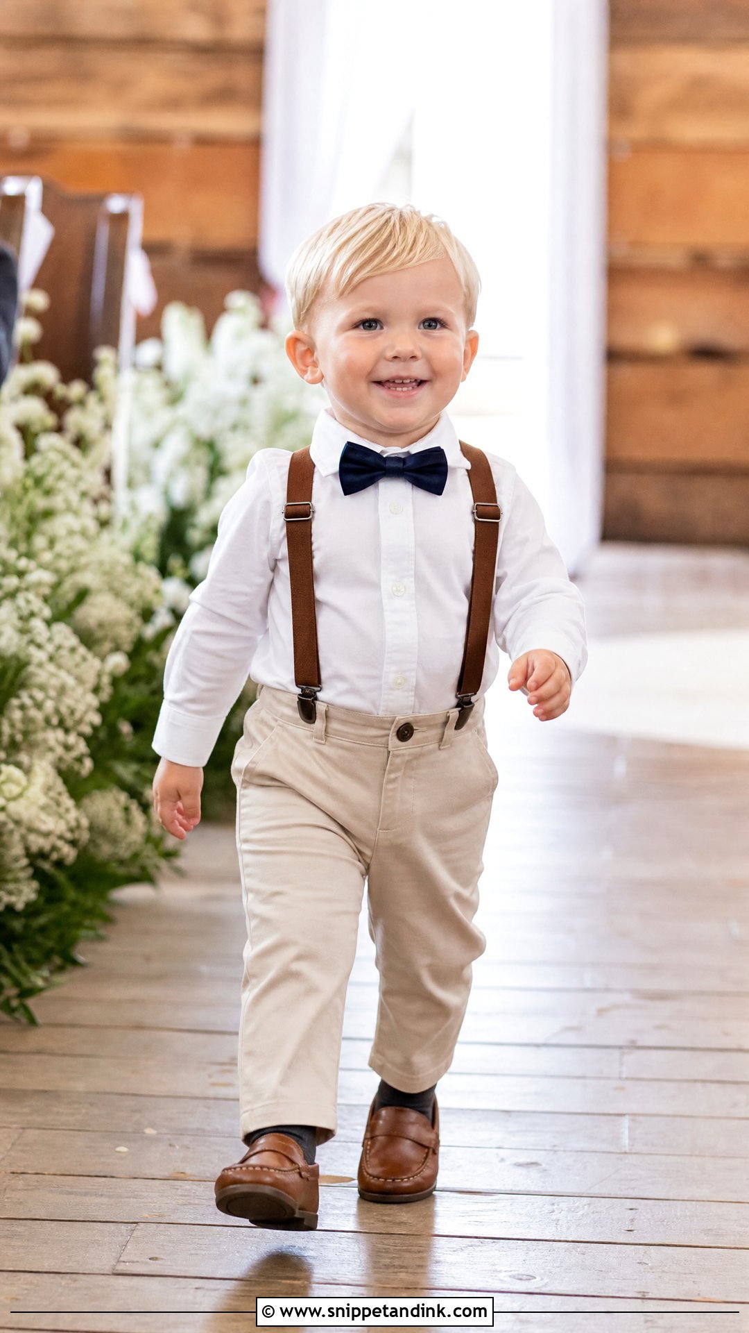 White Shirt And Suspenders Toddler Ring Bearer Outfit - Snippet and Ink - 20 Toddler Ring Bearer Outfit Ideas