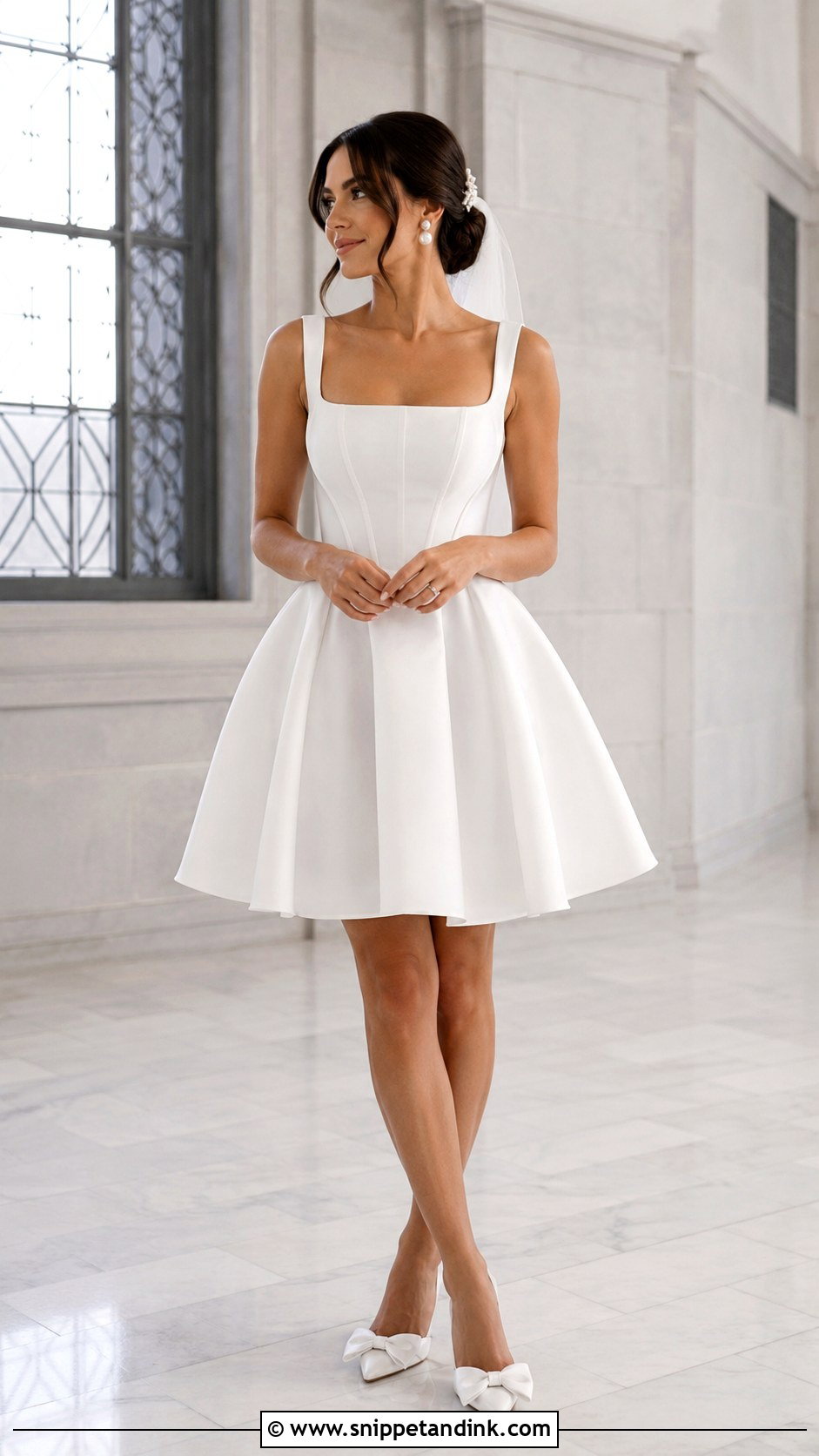 White Short Wedding Gown - Snippet and Ink - 30 White Wedding Gown Ideas