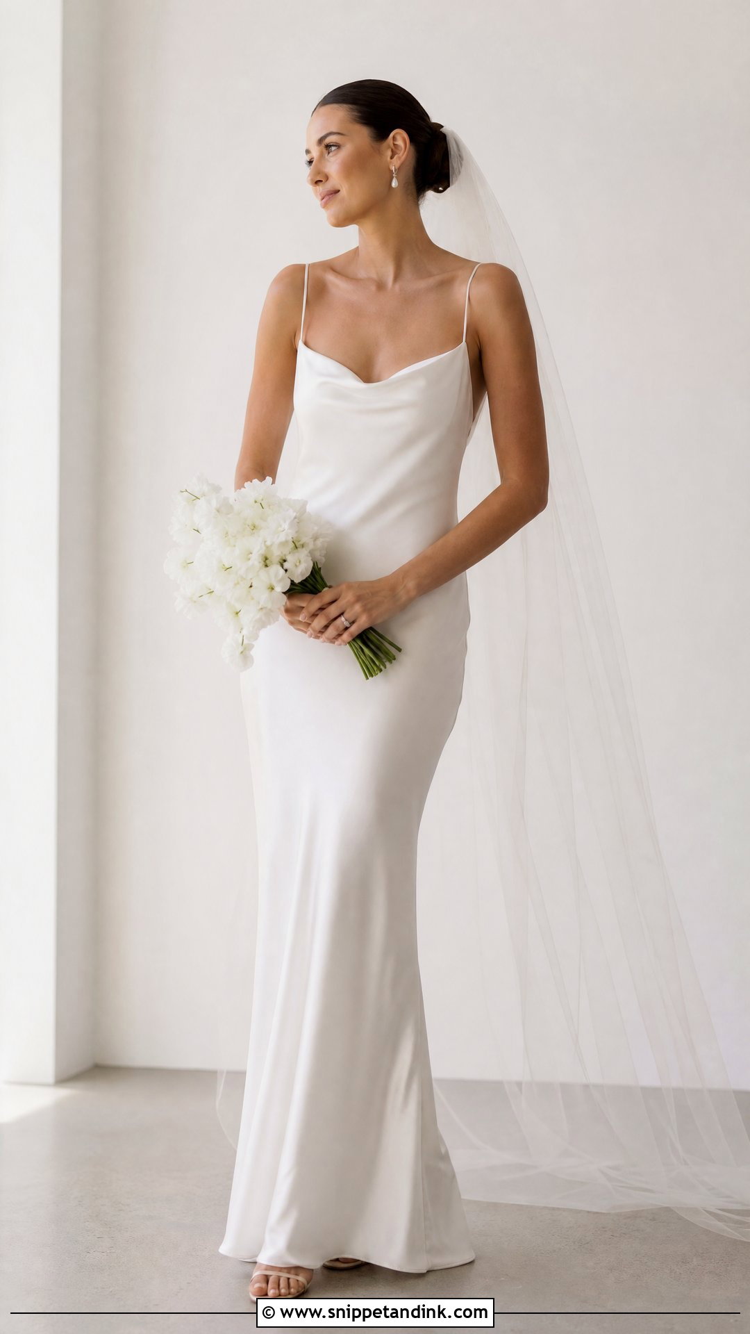 White Slip Bridal Dress - Snippet and Ink - 25 White Bridal Dress Ideas