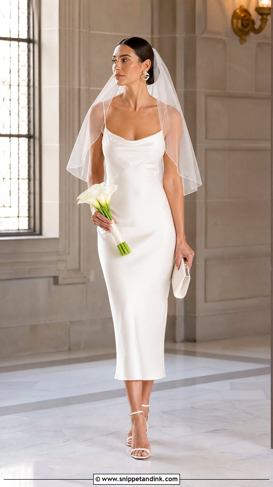 White Slip Dress for Civil Wedding - Snippet and Ink - 20 White Dress for Civil Wedding Ideas