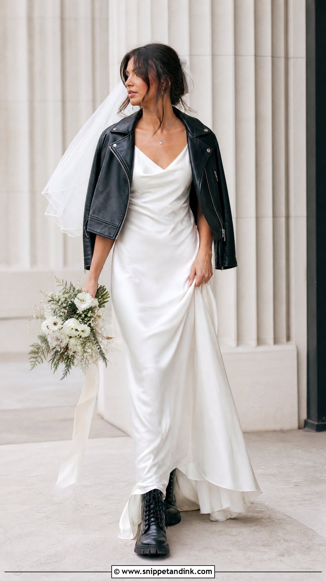 White Slip Grunge Wedding Dress - Snippet and Ink - 25 Grunge Wedding Dress Ideas