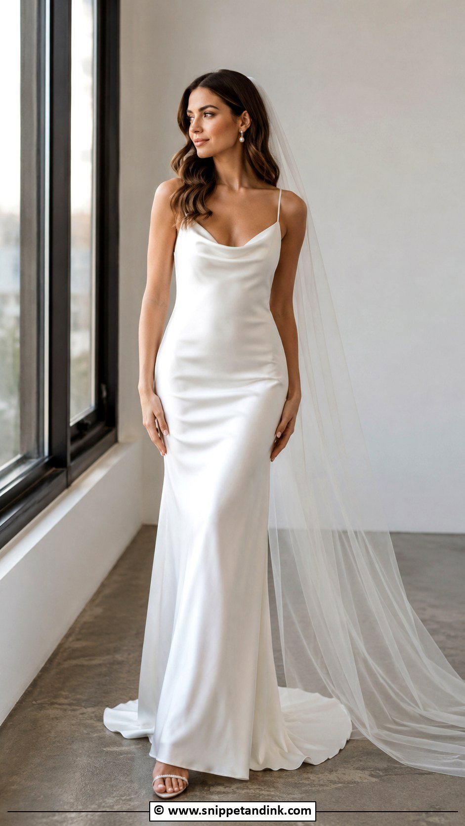 White Slip Wedding Dress - Snippet and Ink - 35 White Wedding Dresses