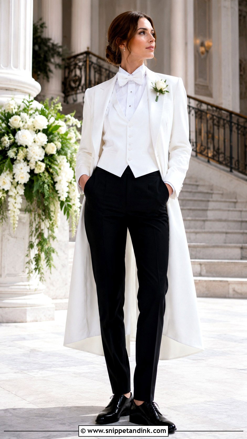 White Tailcoat Masc Wedding Outfit - Snippet and Ink - 20 Masc Wedding Dress Ideas