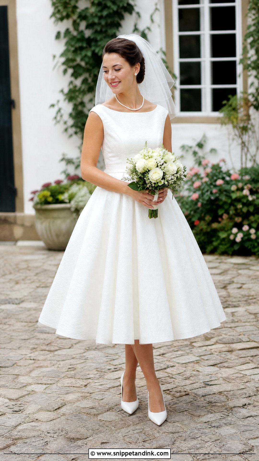 White Tea Length Wedding Dress - Snippet and Ink - 25 Short White Wedding Dress Ideas