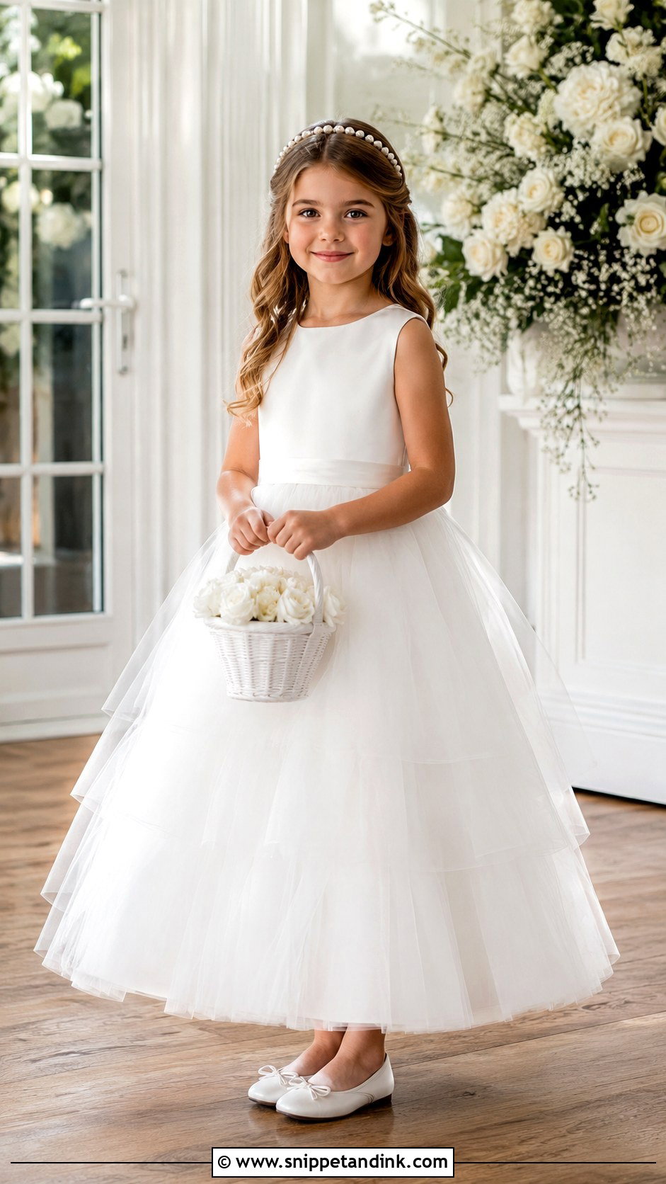 White Tulle Little Bride Gown - Snippet and Ink - 25 Little Bride Gown Styles