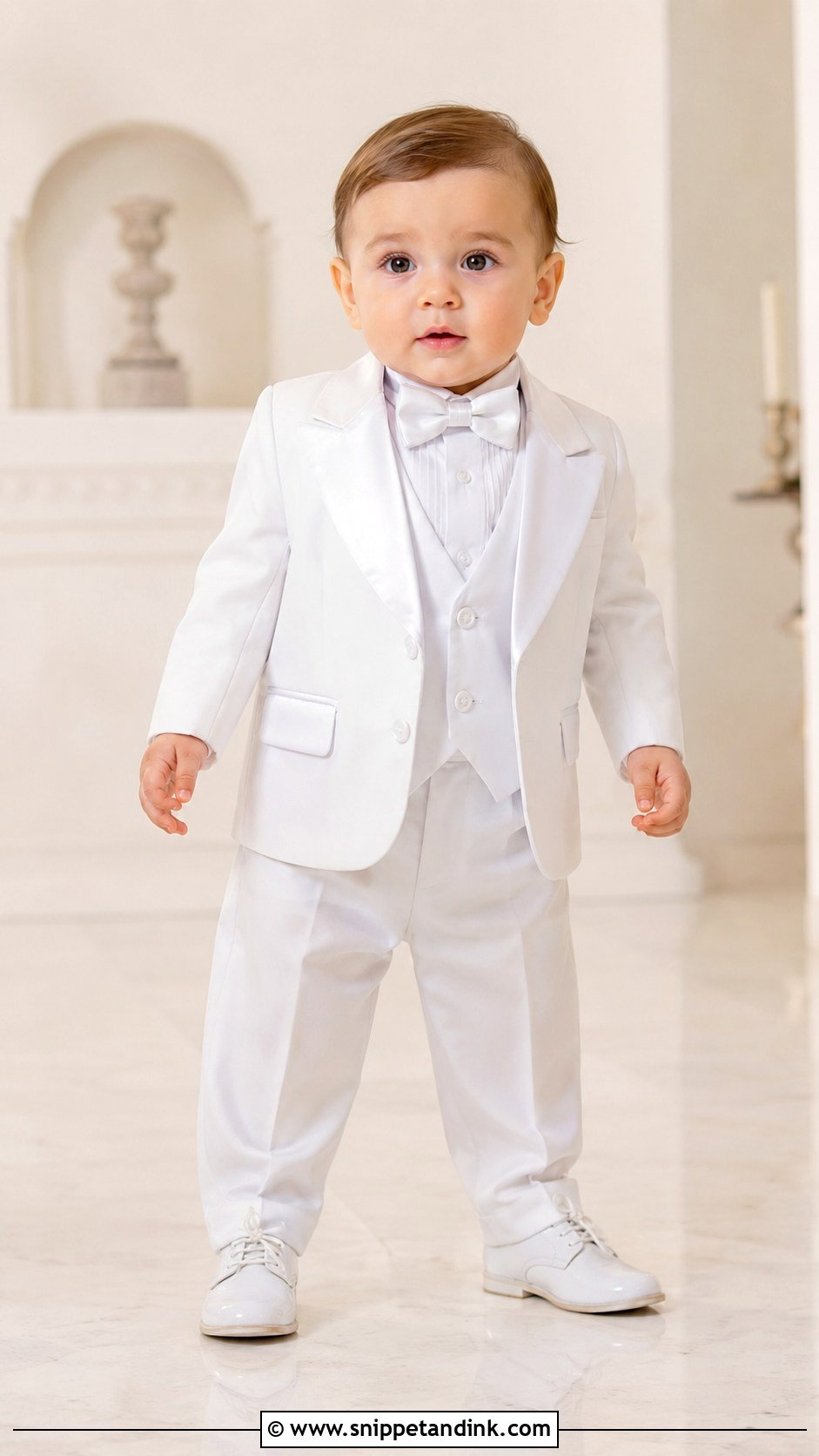 White Tuxedo Boy Baptism Outfit - Snippet and Ink - 25 Boy Baptism Outfit Ideas