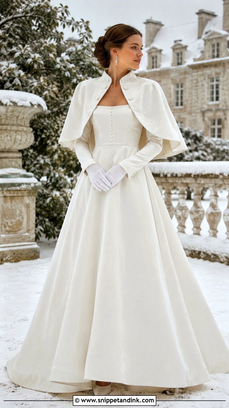 White Velvet Snow Wedding Dress - Snippet and Ink - 20 Snow Wedding Dress Ideas