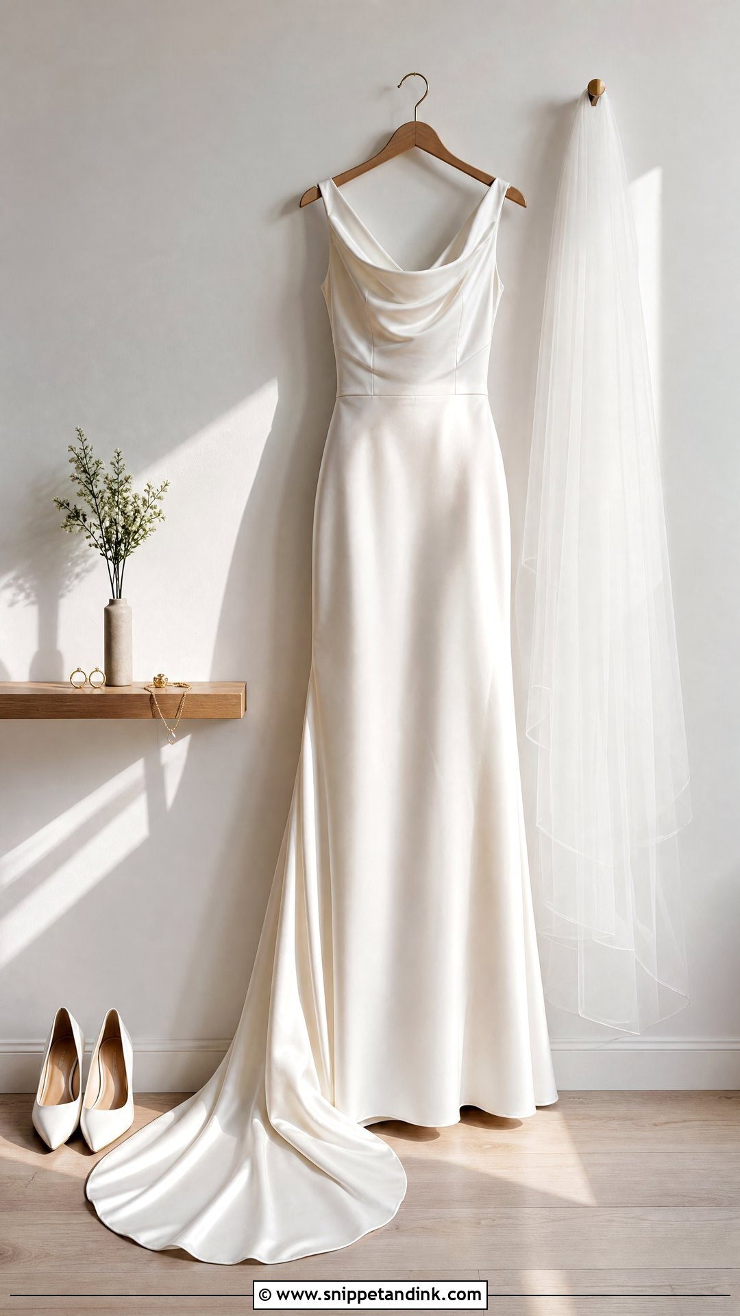 White Wall Wedding Dress Hanging Picture - Snippet and Ink - 20 Wedding Dress Hanging Pictures Ideas