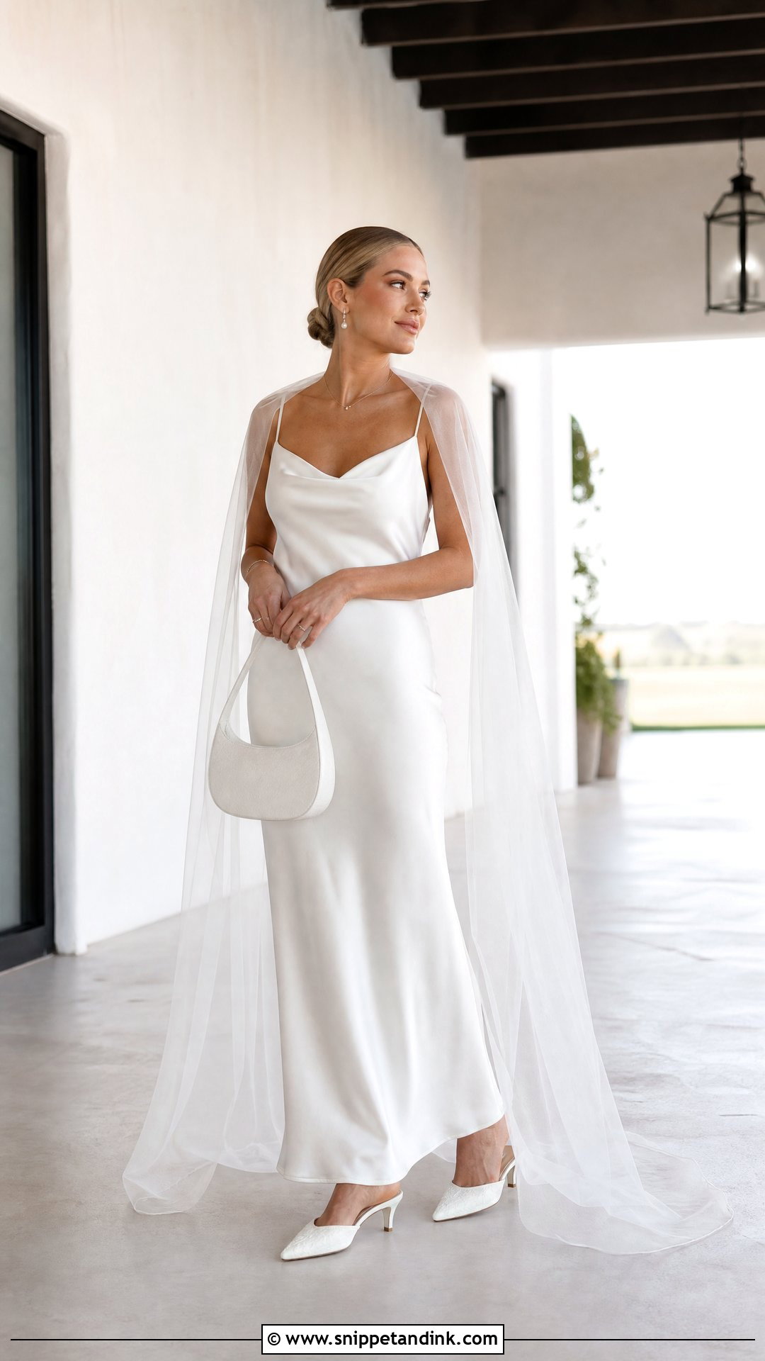 White Western Mules With Slip Wedding Dress - Snippet and Ink - 20 Western Wedding Heels Ideas