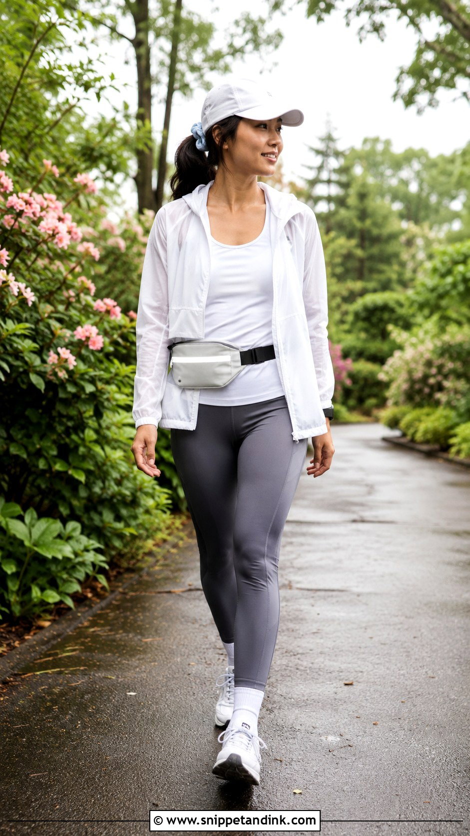 White Windbreaker Bride Running Outfit - Snippet and Ink - 20 Bride Running Ideas