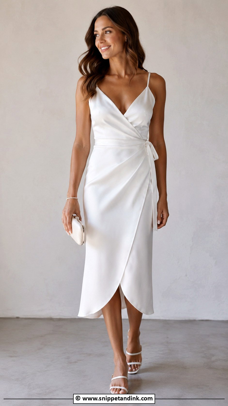 White Wrap Wedding Dress - Snippet and Ink - 25 Informal Wedding Dresses