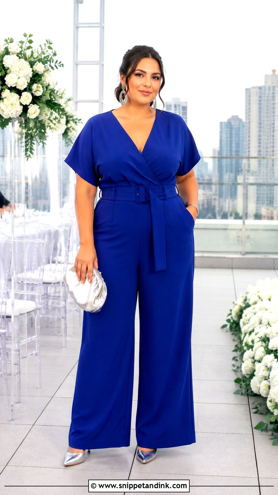 Wide Leg Jumpsuit Wedding Outfit - Snippet and Ink - 20 Style for Wedding Ideas
