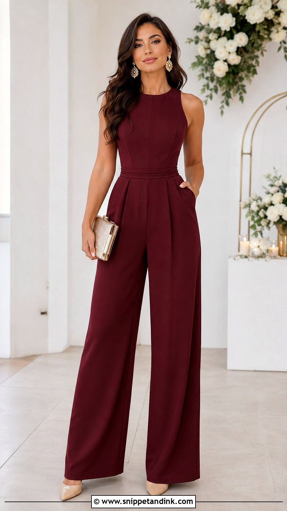 Wide Leg Matron of Honor Jumpsuit - Snippet and Ink - 20 Matron of Honor Ideas