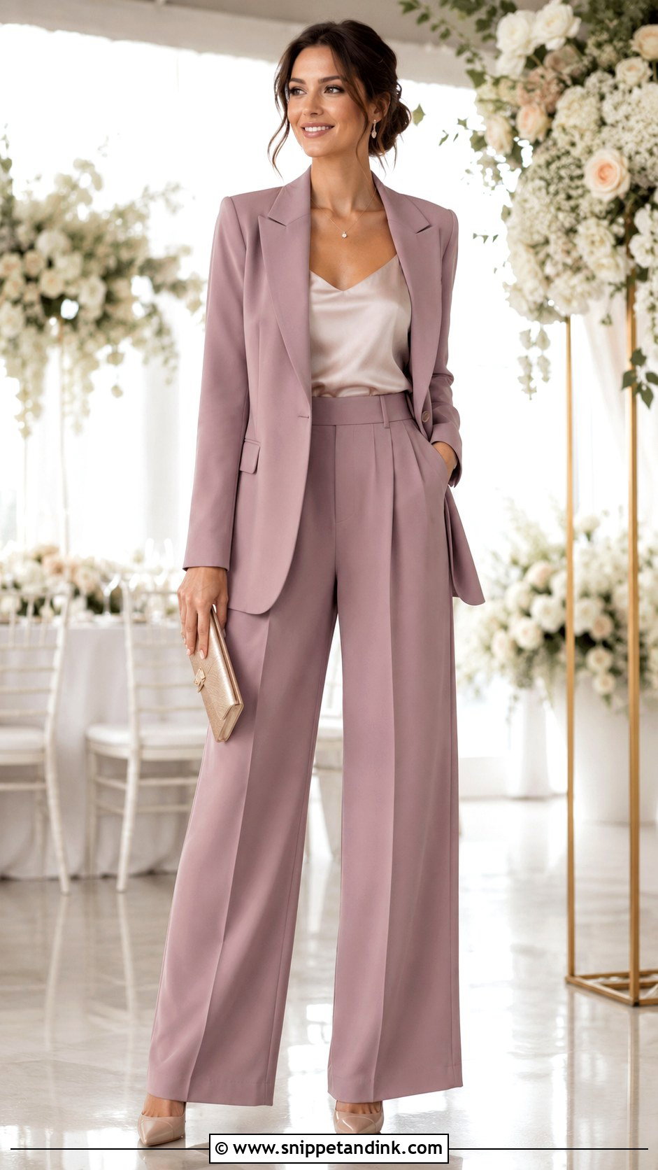 Wide Leg Pant Suit For Wedding - Snippet and Ink - 25 Suit for Wedding Women Ideas