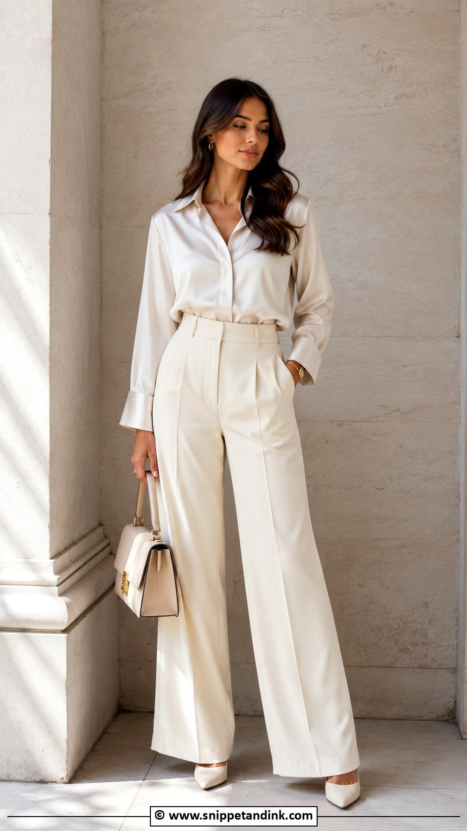 Wide Leg Pants Prewedding Outfit - Snippet and Ink - 30 Prewedding Outfit Ideas