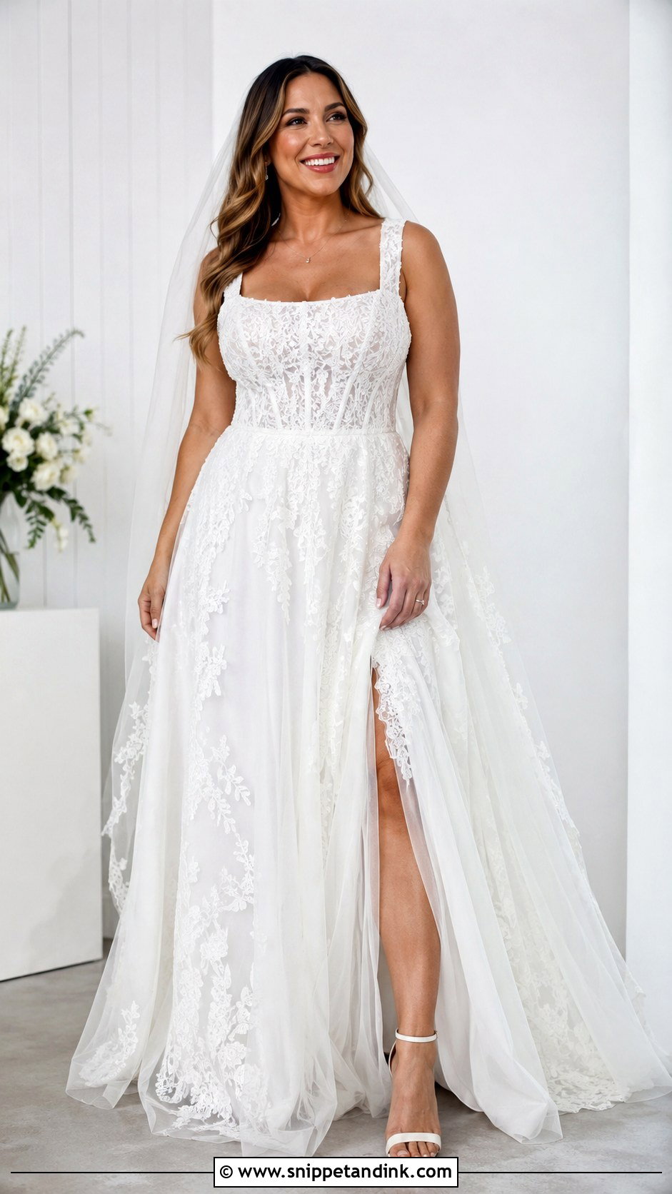 Wide Strap Wedding Dress - Snippet and Ink - 25 Wedding Dress for Big Bust Ideas