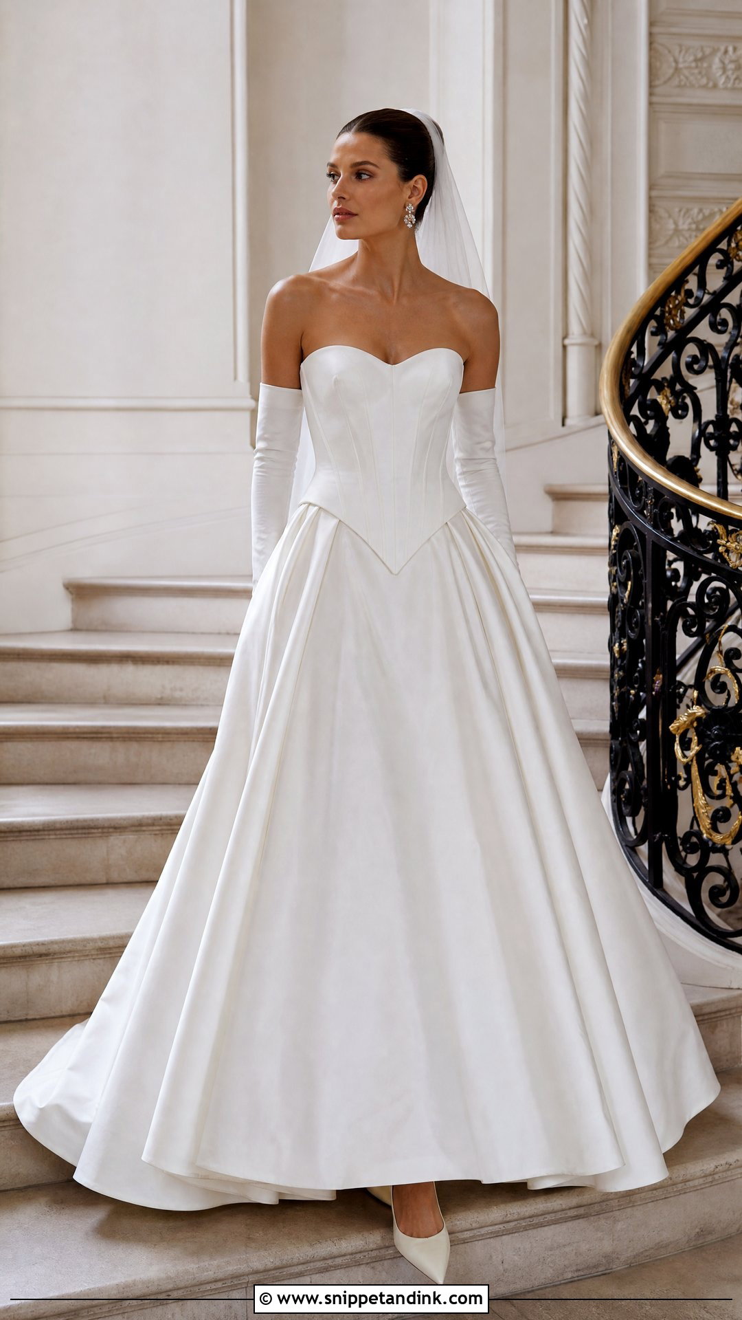 Wiederhoeft Basque Waist Wedding Dress - Snippet and Ink - 20 Wiederhoeft Bridal Ideas