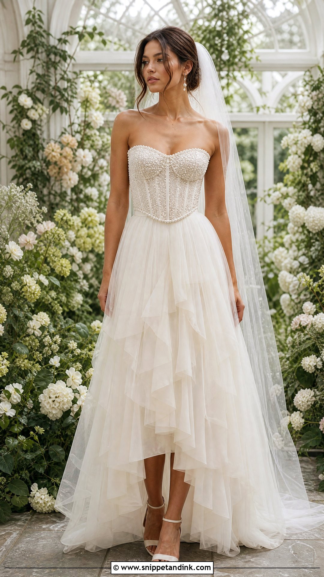Wiederhoeft Corset And Tulle Skirt - Snippet and Ink - 20 Wiederhoeft Bridal Ideas