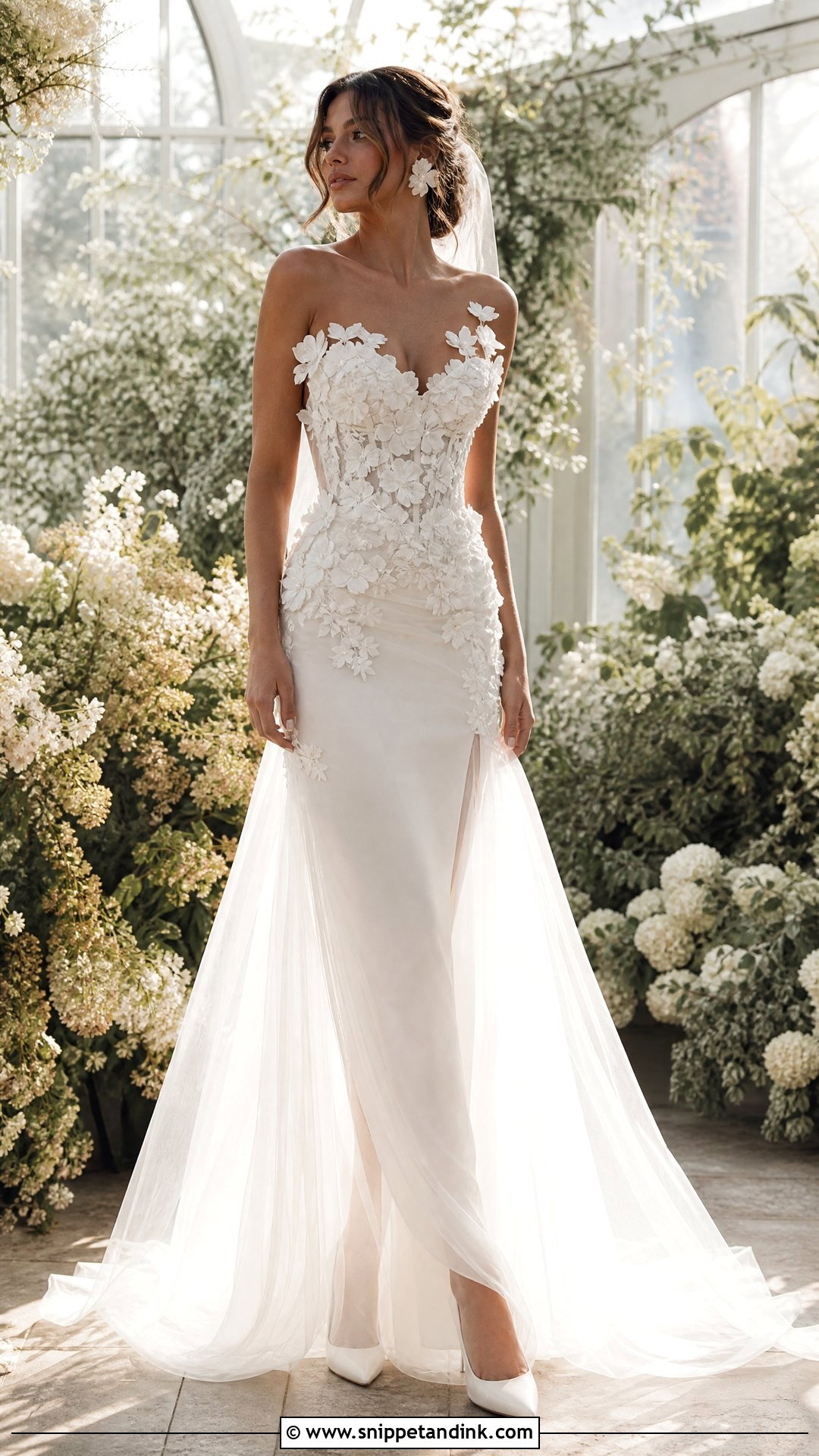 Wiederhoeft Floral Corset Gown - Snippet and Ink - 20 Wiederhoeft Bridal Ideas