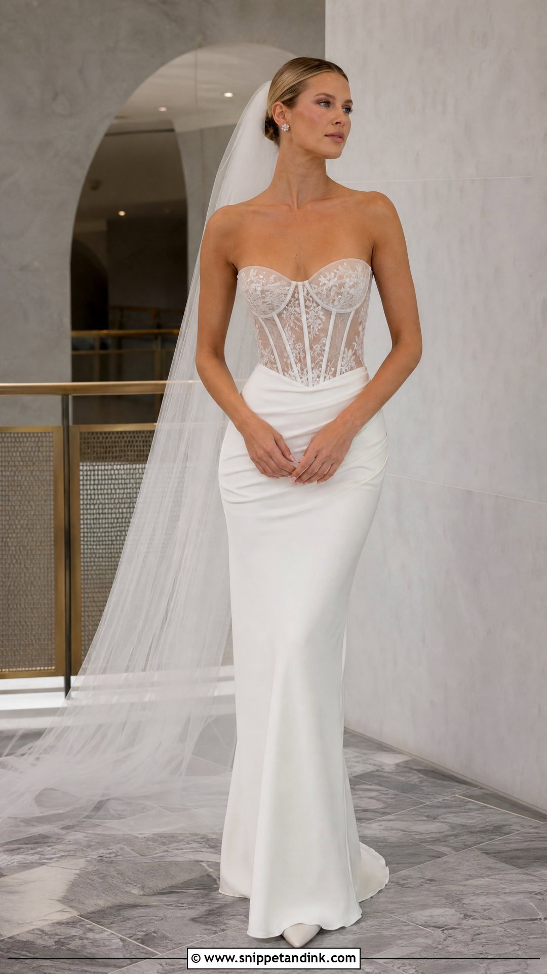 Wiederhoeft Sheer Corset Gown - Snippet and Ink - 20 Wiederhoeft Bridal Ideas