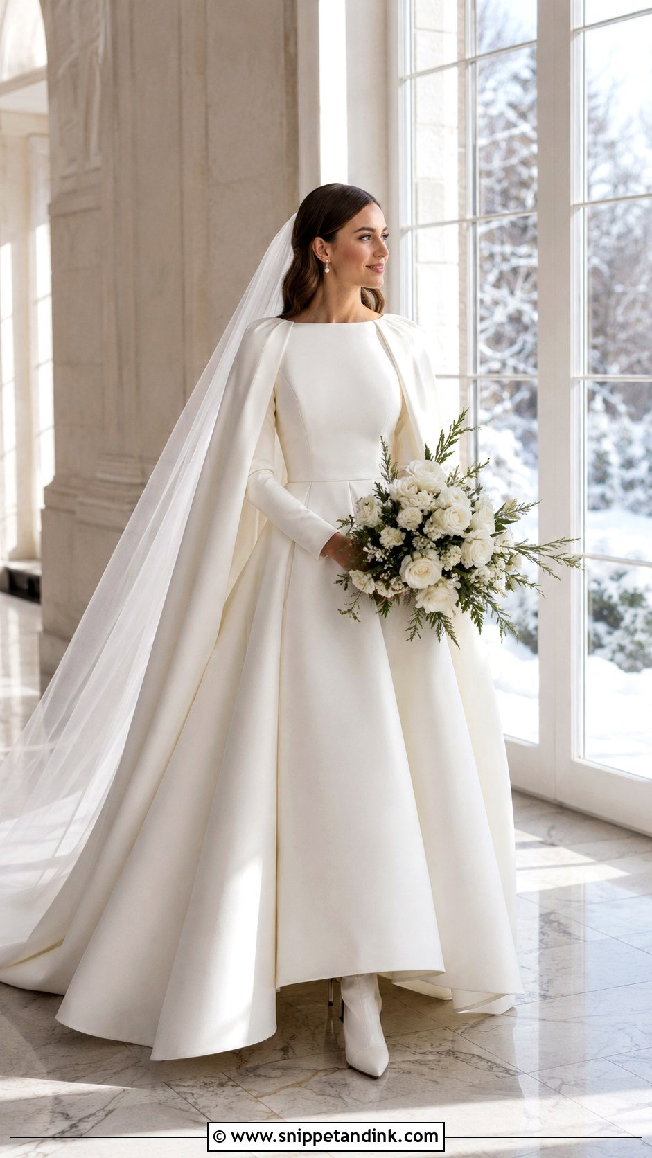 Winter A Line Wedding Dress - Snippet and Ink - 20 A Frame Wedding Dresses