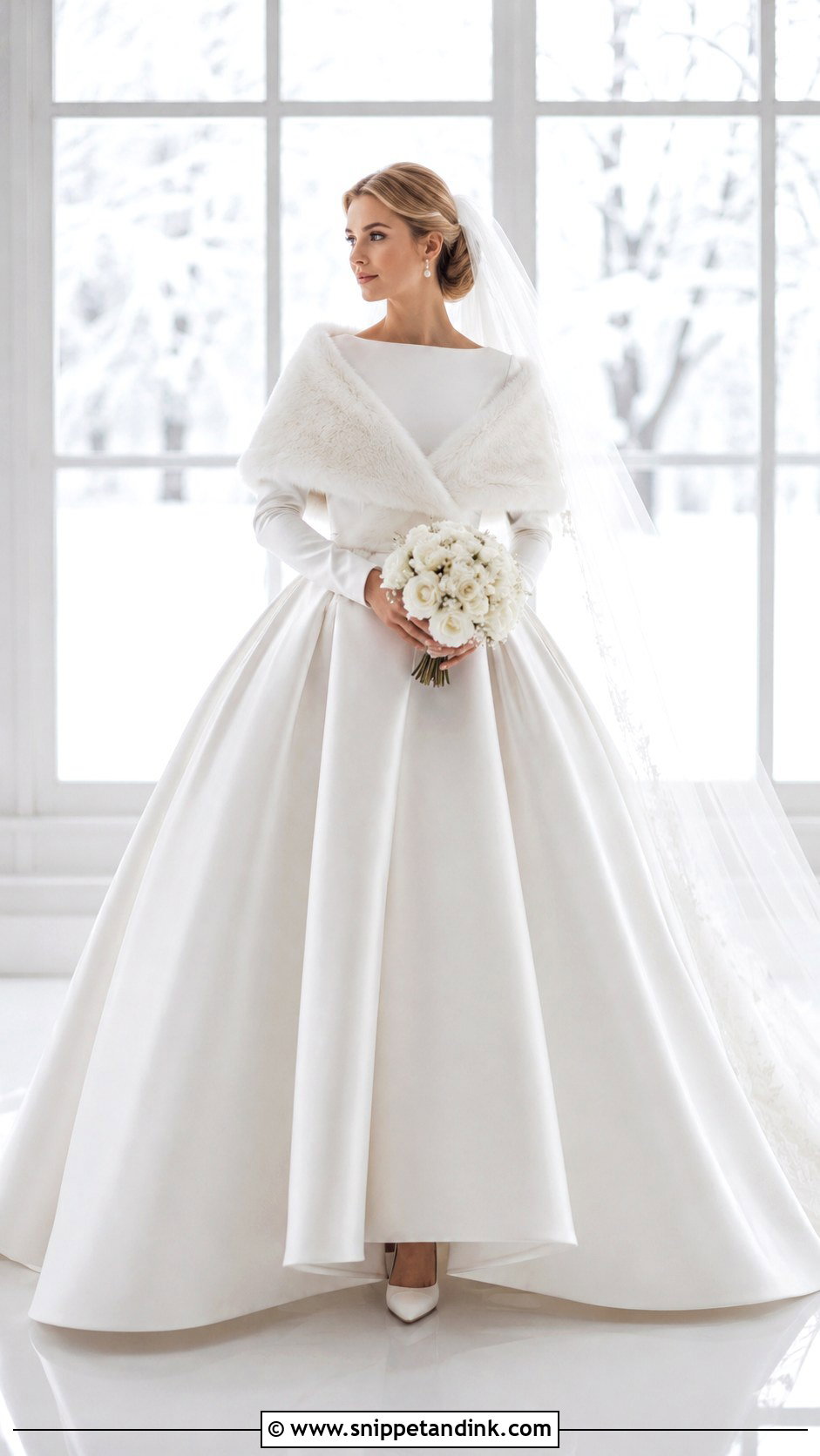 Winter Ball Gown Wedding Dress With Sleeves - Snippet and Ink - 25 Ball Gown Wedding Dress with Sleeves