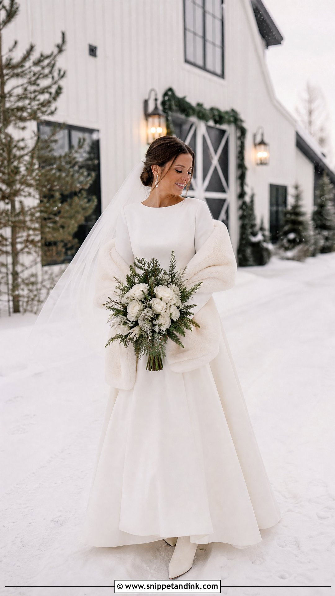 Winter Barn Wedding Dress - Snippet and Ink - 25 Barn Wedding Dress Ideas