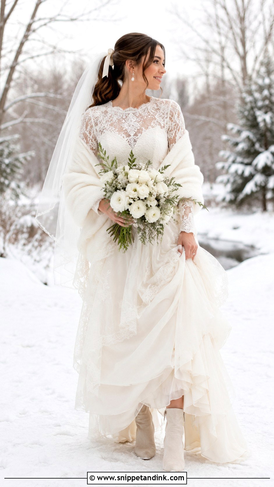 Winter Boheme Wedding Dress With Sleeves - Snippet and Ink - 20 Weeding Dress Boheme Ideas