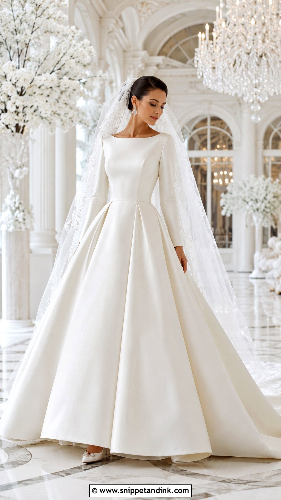 Winter Bridal Ball Gown - Snippet and Ink - 25 Winter Bridal Dress Ideas