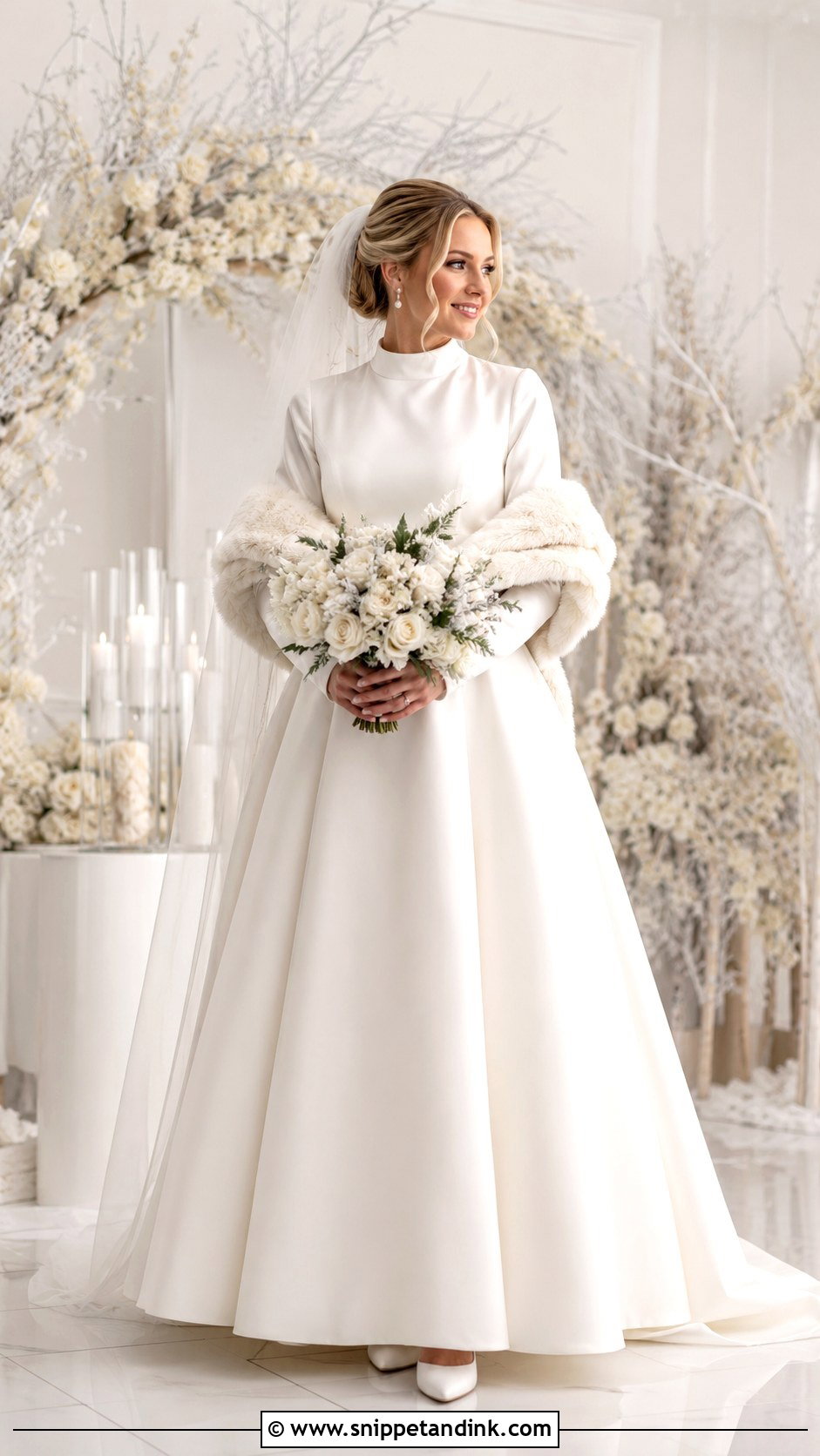 Winter Bridal Gown With Sleeves - Snippet and Ink - 25 Bridal Gowns with Sleeves