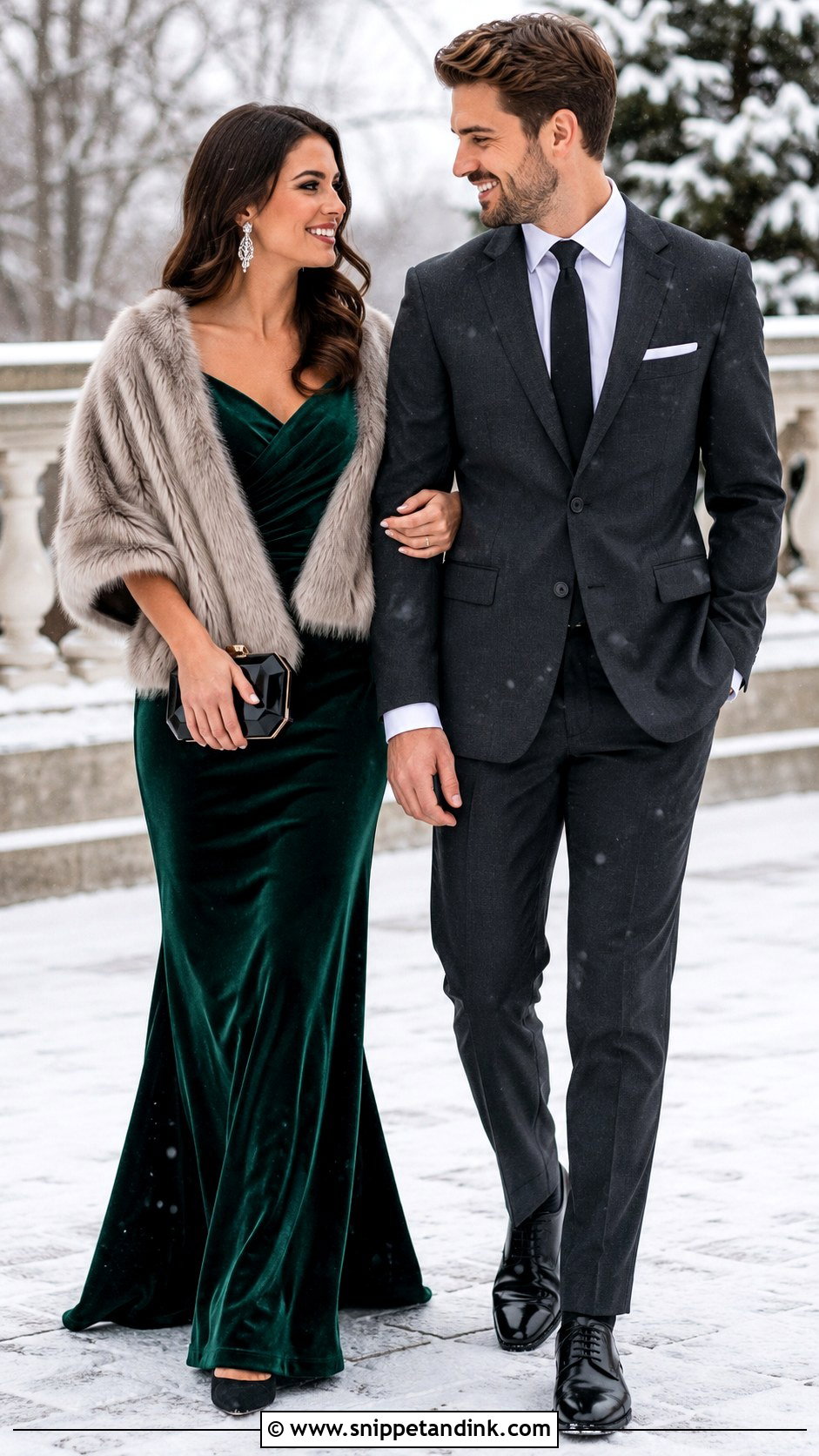 Winter Bridal Party Outfit - Snippet and Ink - 25 Bridal Party Outfits