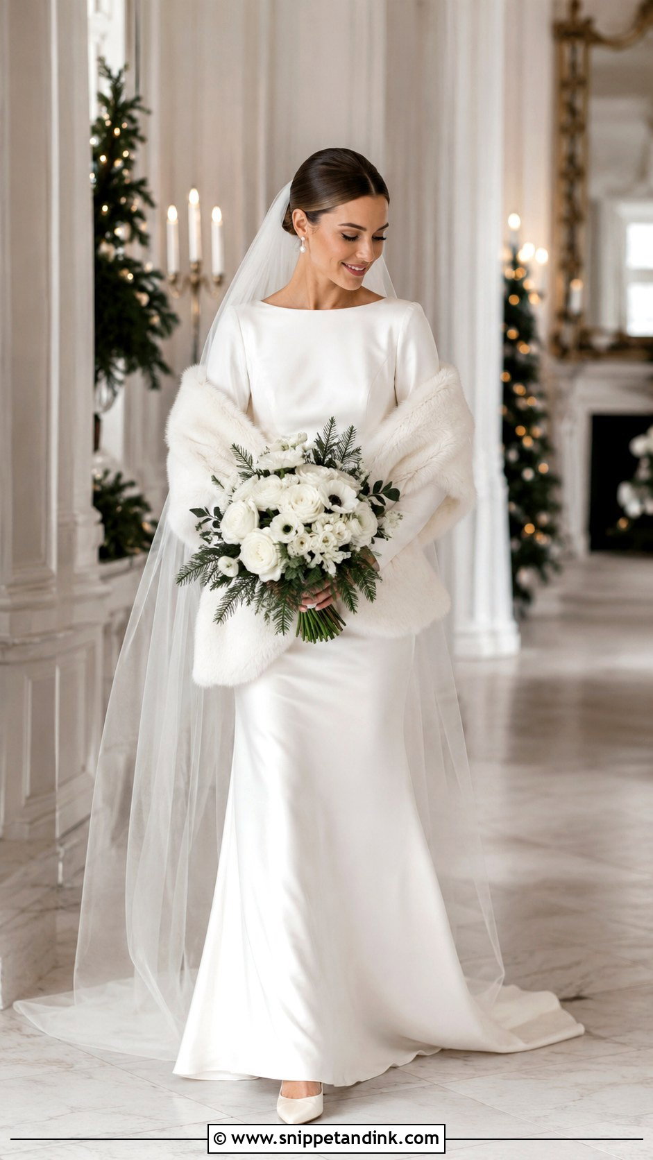 Winter Bride Look - Snippet and Ink - 25 Timeless Bride Ideas
