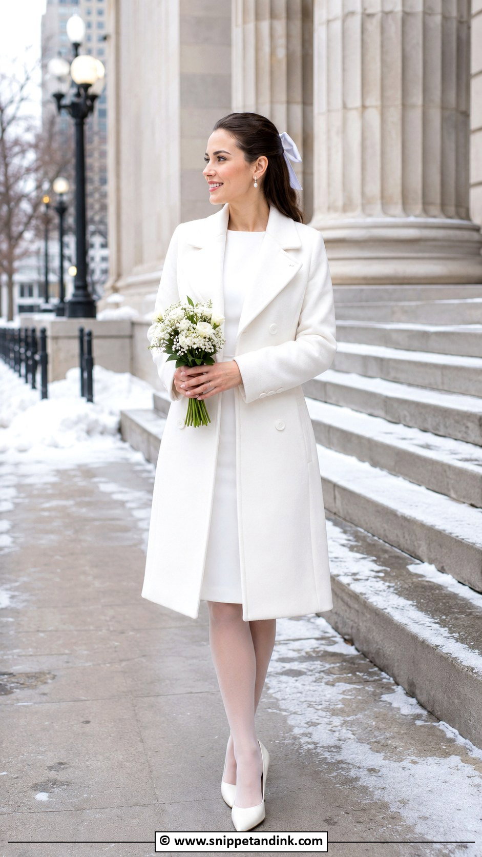 Winter City Hall Wedding Outfit - Snippet and Ink - 30 City Hall Wedding Outfit Ideas