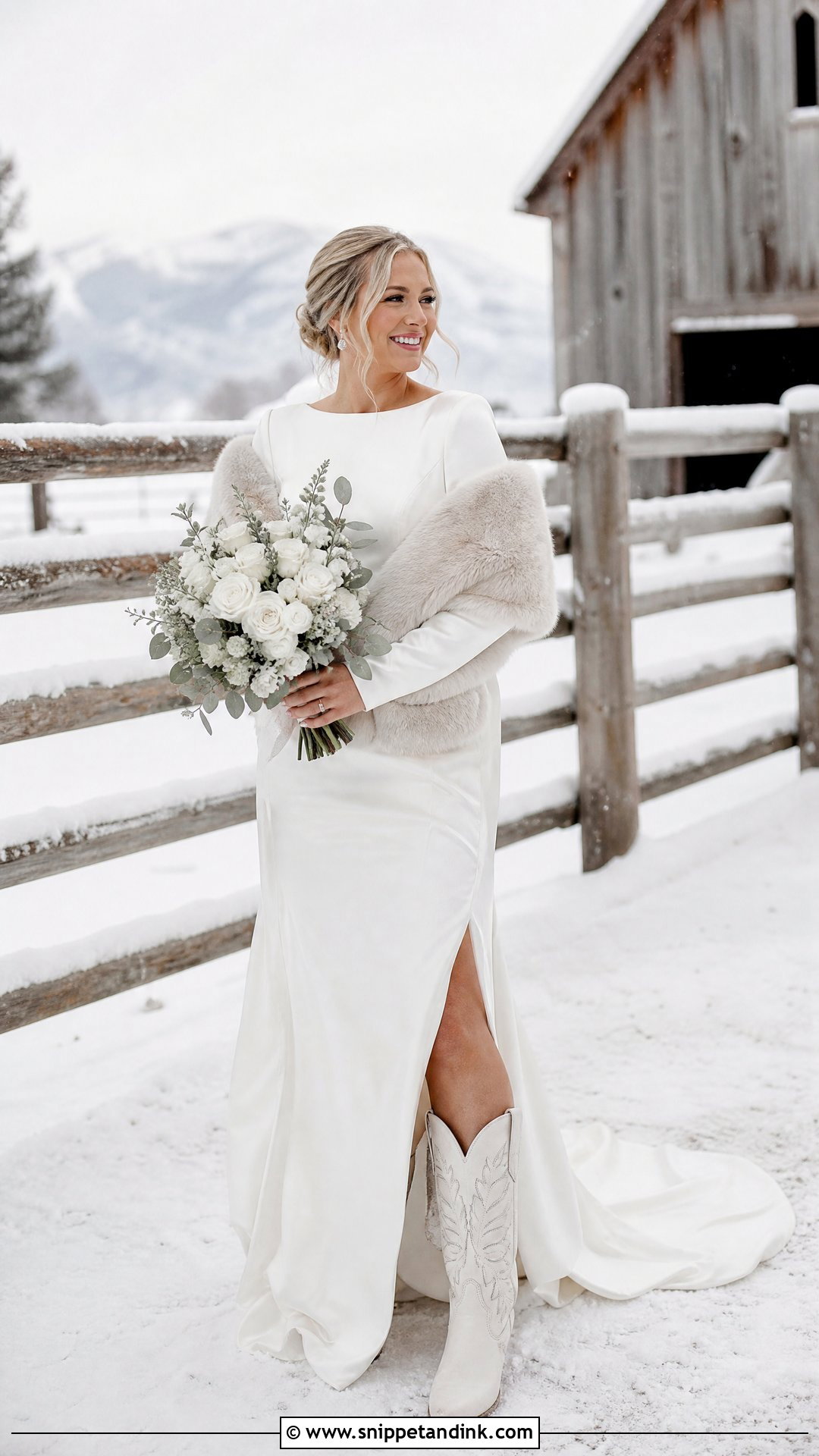 Winter Cowgirl Wedding Dress With Boots - Snippet and Ink - 25 Cowgirl Wedding Dress with Boots Ideas